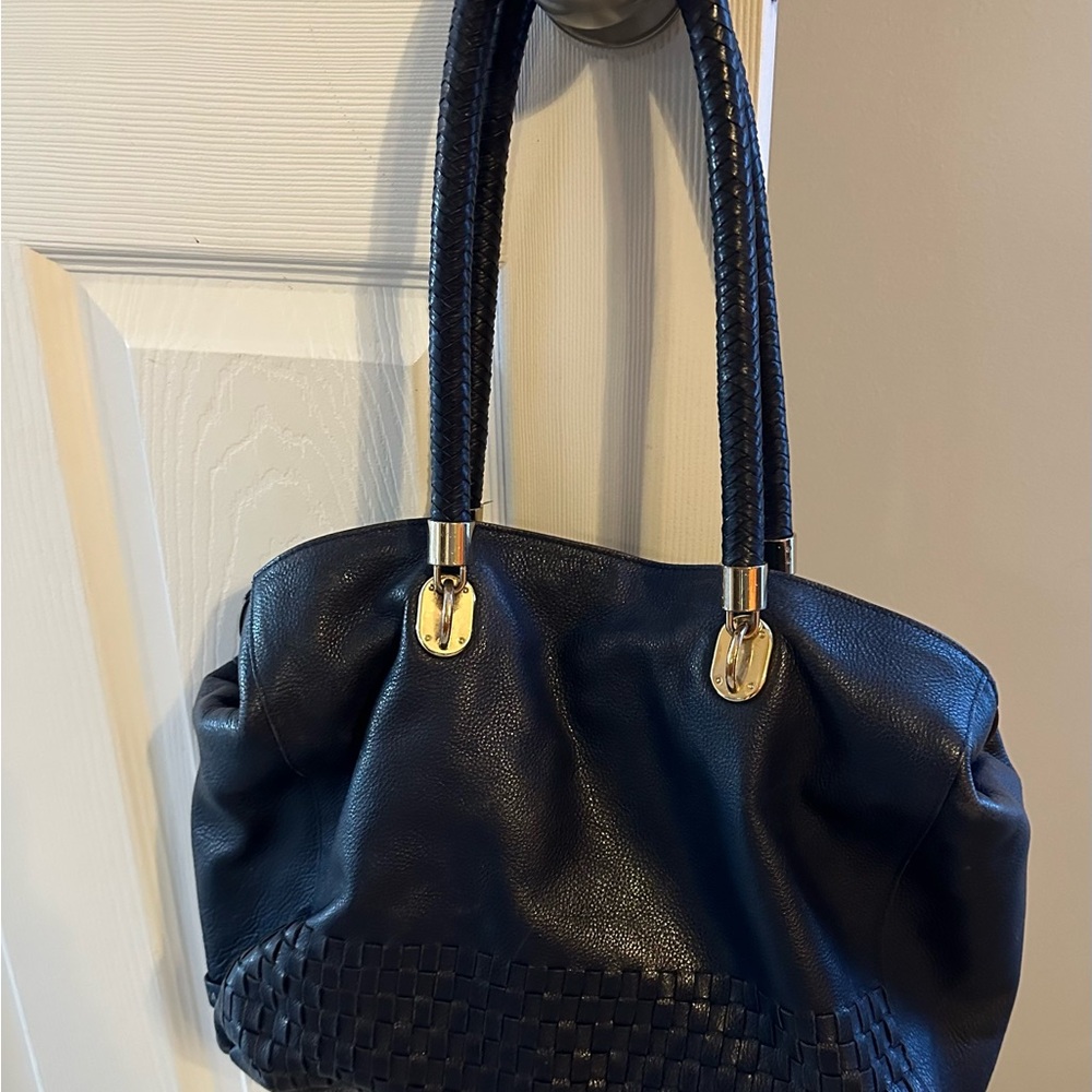 Large navy Cole Haan purse